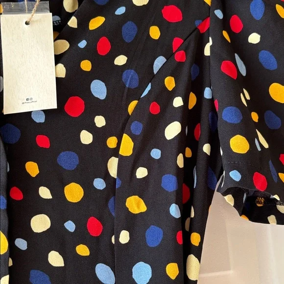 NWT RIHOAS Colorful Polka Dot Dress – Size Small - Picture 3 of 6